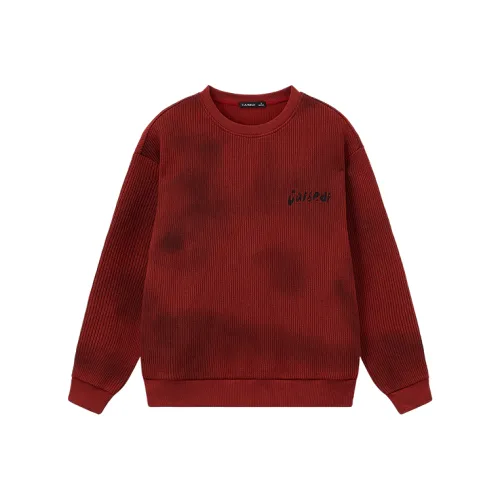 CAISEDI Red Men's Sweatshirts CAISEDI Красный Мужские Свитшоты