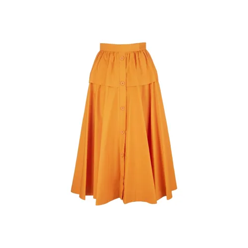 SportMax Orange Женские Повседневные Длинные Юбки