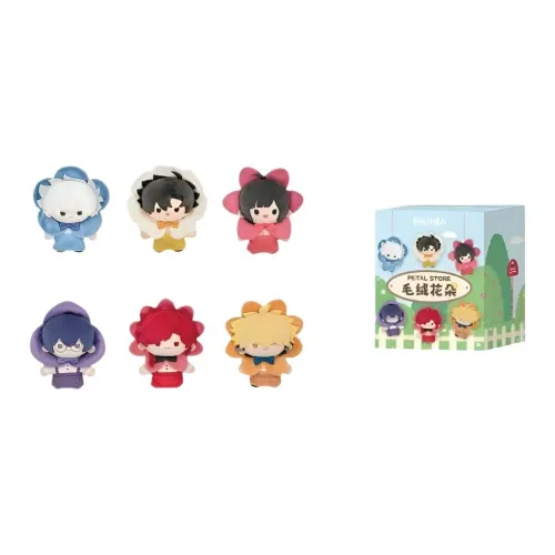 SENLUOWANXIANG Bilibili Агенты времени Цветочный Плюшевый Хлопковые куклы Слепые коробки Один Mystery Коробка Целая коробка 6 шт