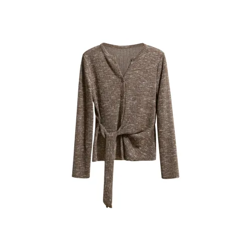 TOUCH T Рубашка Женская Цветочный Кофейный