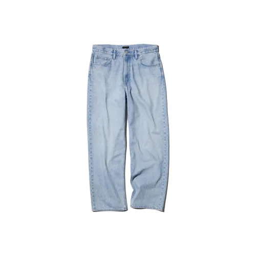 UNIQLO Небесно-голубой Унисекс Джинсы