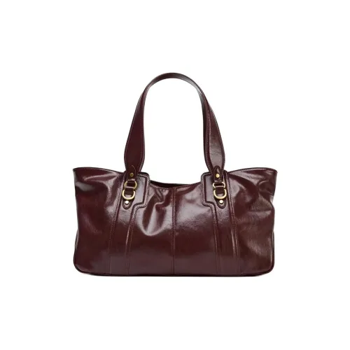 ZARA Collaboration Полиуретан Сумка через плечо Женская Бордовый Красный