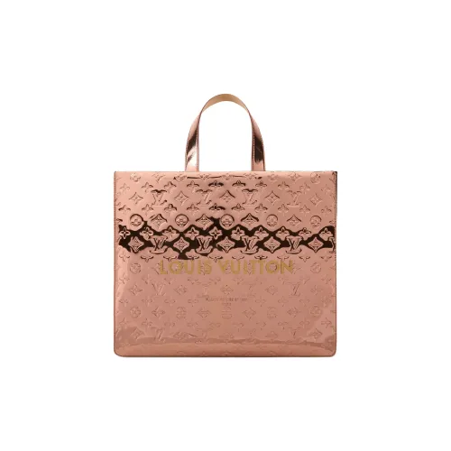 LOUIS VUITTON SHOPPER Монограмма Зеркало Покрытие Холст Одно Плечо Сумка Средний Женский Розовый