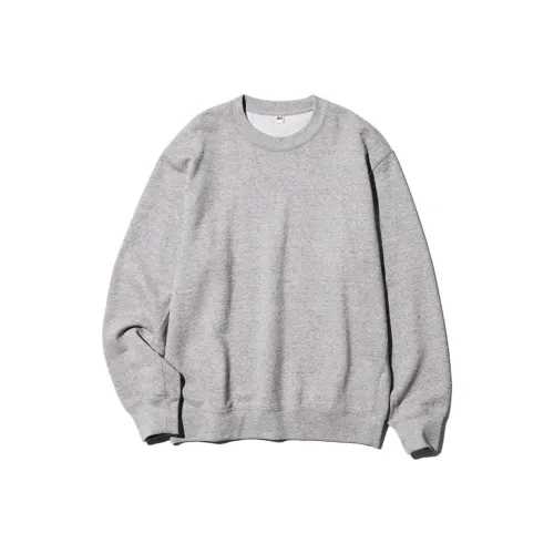 UNIQLO Свитшоты унисекс свинцово-серого цвета