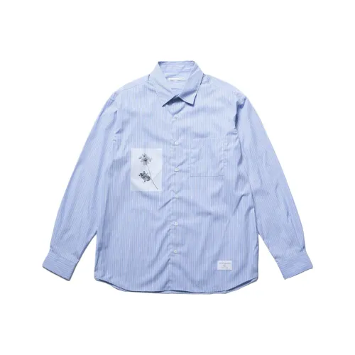 Uniform Experiment Светло-Синие Мужские Рубашки