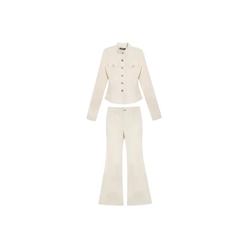 DITB Экрю Женские Повседневные Костюмы