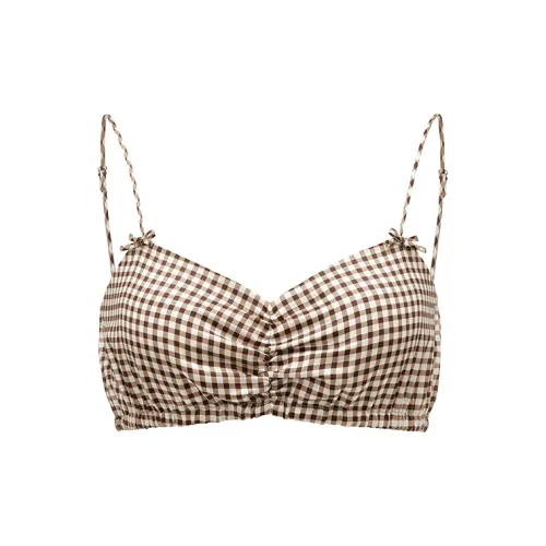 NOT JUST PAJAMA Без бретелек Топ Майка Женская