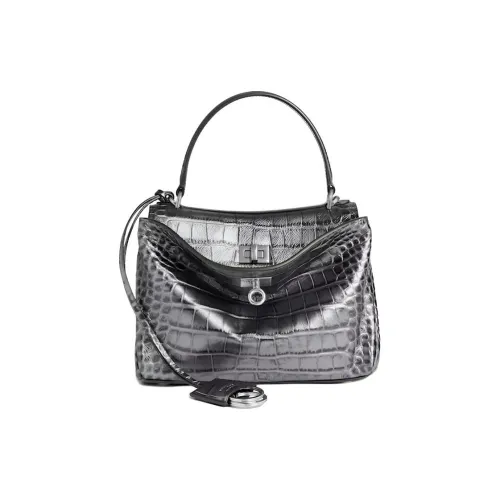 Balenciaga Rodeo Телячья кожа Сумка через плечо Мини Унисекс Серый