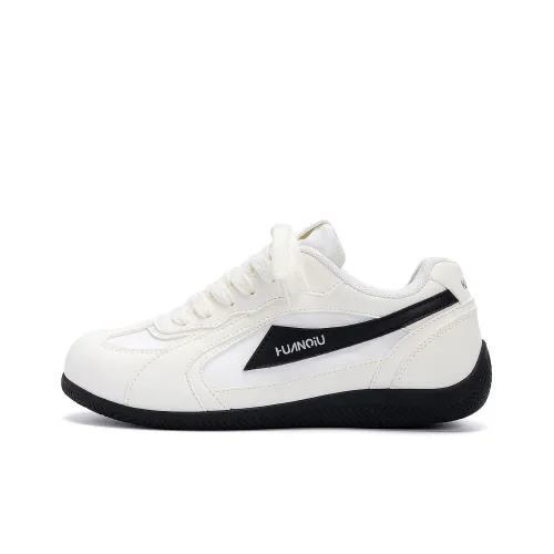 HUANQIU Покрытие Устойчивое к истиранию Низкий Топ Скейтборд Кроссовки Женские Белые