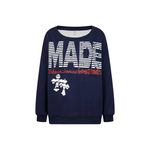 AFGGD Темно-синий Синий Женский Свитшот