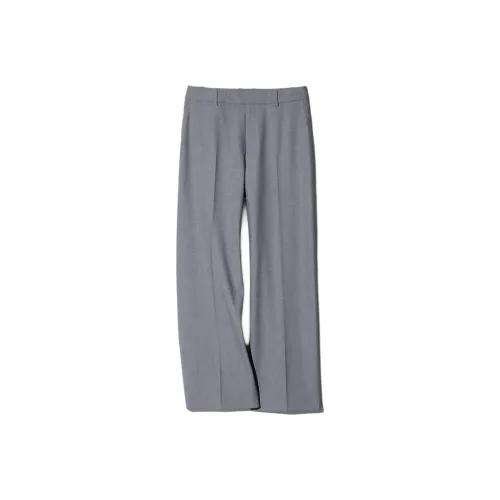 UNIQLO Небесно-серый Женский костюм брюки