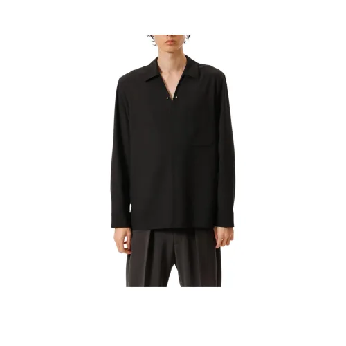 ATTACHMENT Черное Унисекс Поло