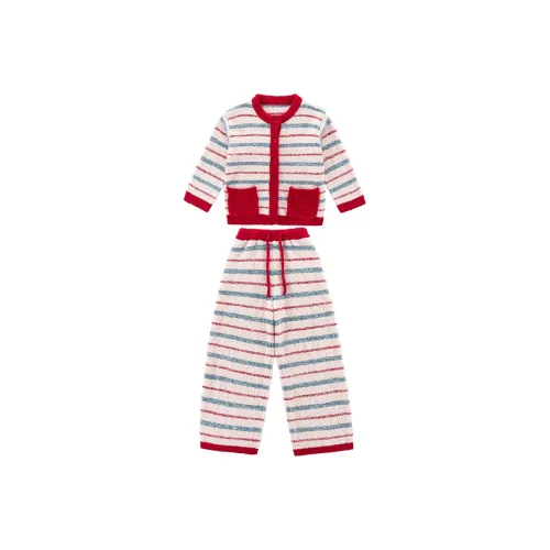 ALPLUME Большой карман Полуброшированный кардиган Школьный возраст Семейный комплект одежды