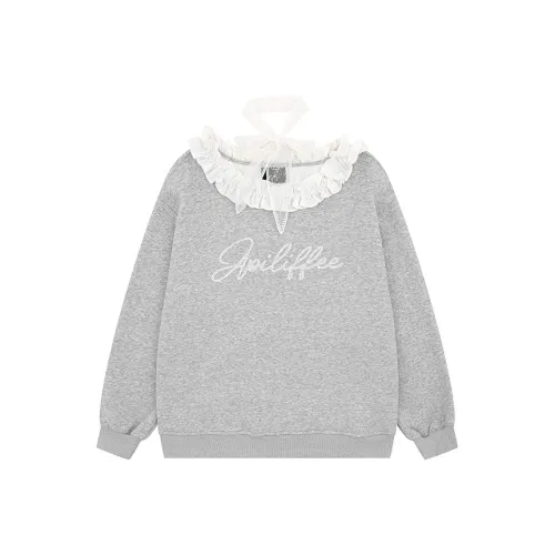 GUOZHEN Серый Женский Свитшот