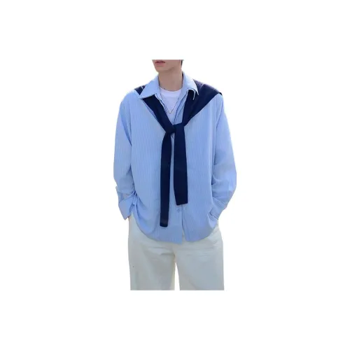 LEONBINNO Синий Унисекс Рубашки