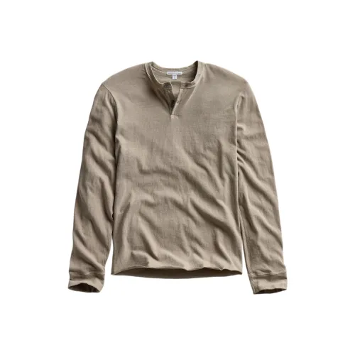 JAMES PERSE Светло-янтарный Мужской T-рубашки