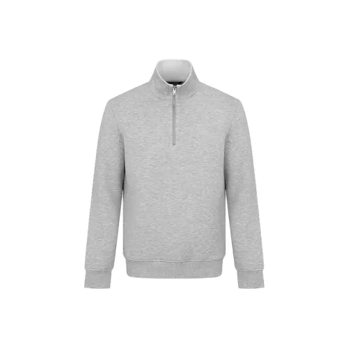 URBAN REVIVO Светлый Меланж Светло-Серый Мужской Свитшот