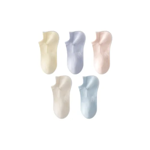 QINXIANGJIAN No Show Носки Женские 5 пар