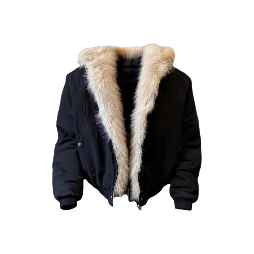 GUHUO Черный Унисекс Пуховики