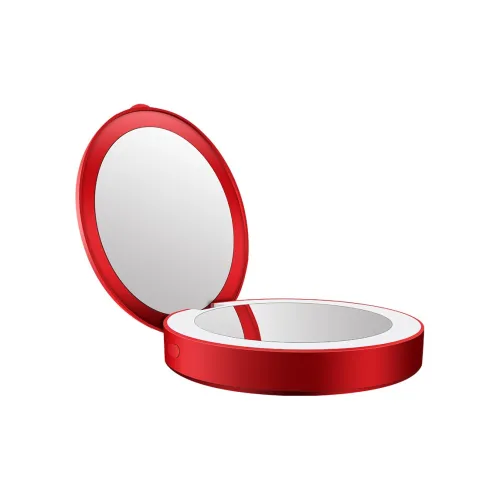 PureLove Практичный светодиодный пава банк круглый складной зеркальце с двойной стороной портативное ручное зеркальце MAKE UP Зеркала