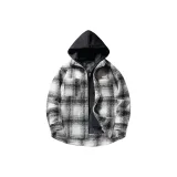 Бежевый и черный в клетку