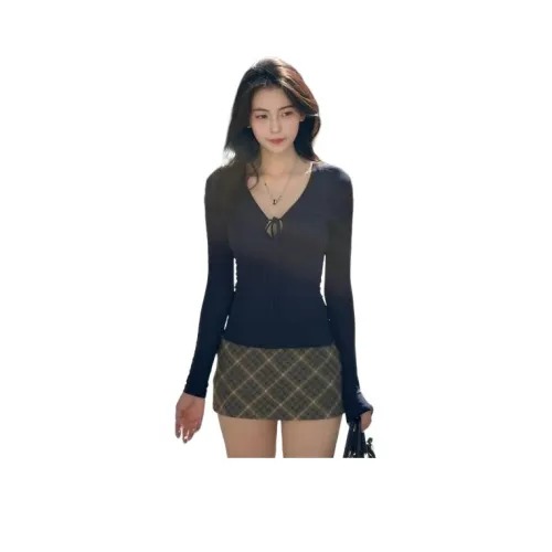 YINLEI Стандартная длинная рубашка с длинным рукавом женская