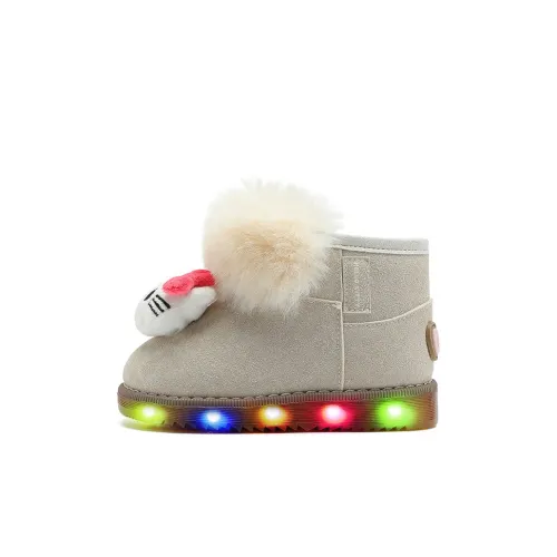 Санрио Hello Kitty Hello Kitty Амортизация Легкий Амортизация Термический Баланс MID Топ Детские зимние сапоги Унисекс