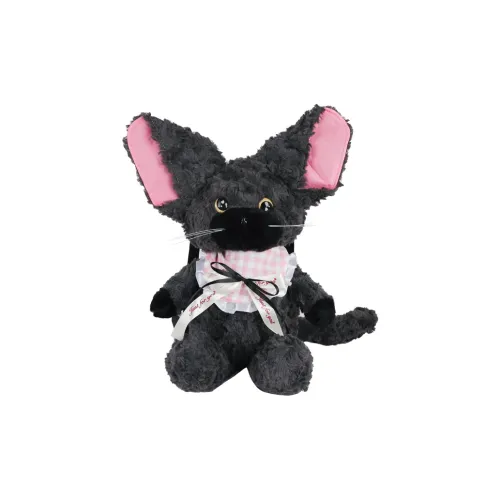 KINMAC Плюшевый рюкзак стандартный унисекс серый экрю коричневый