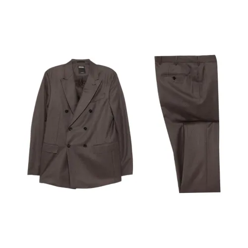 Ermenegildo Zegna Cedar Brown Men's Business Suits Эргенжильдо Зегна Кедр Коричневый Мужской Бизнес Костюмы