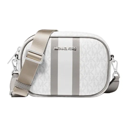 MICHAEL KORS Jet Set Travel Кожа Сумка через плечо Мини Женская Серый Белый Многоцветный