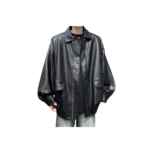 A02 Унисекс Кожаные куртки