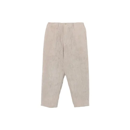Yohji Yamamoto Pour Homme FW25 Natural Linen Velvet One Side Pocket Pants with Liner Casual Pants Men's