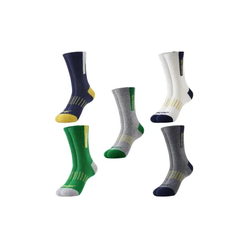 REEBOK [5 пар] Смешанные цвета Мужские носки MID до икры