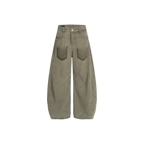 51XXHA Хаки Унисекс Джинсы