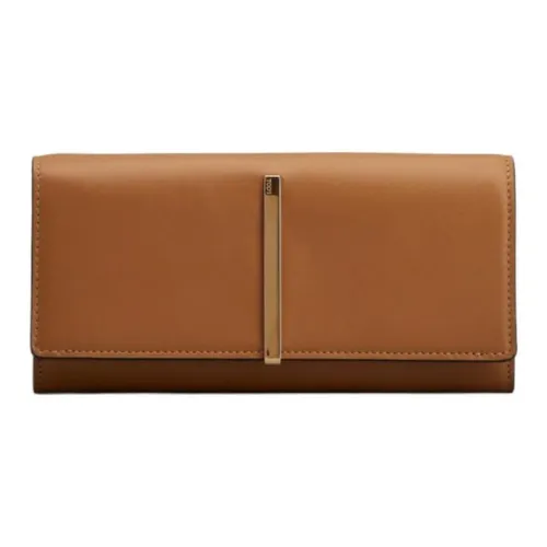 TOD'S Телячья кожа Кошелек Женские Коричневый