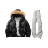 Чёрные + Светло-серые штаны