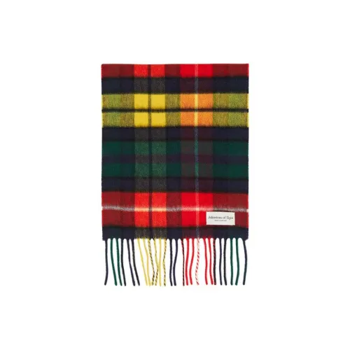 JOHNSTONS OF ELGIN Кашемир Вязаные шарфы Унисекс Красный Зеленый Желтый