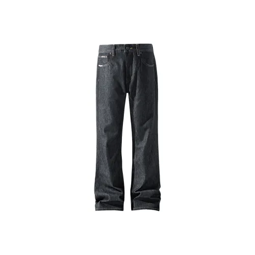 GANGZAI Черные Унисекс Джинсы