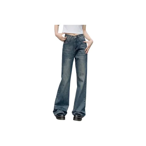 ILOVECHOC Синий Унисекс Джинсы