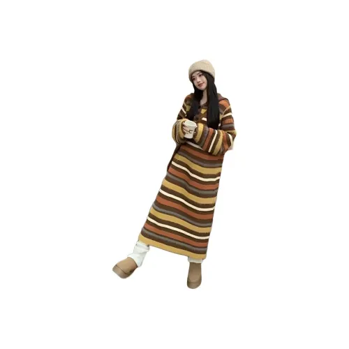 GUOZHEN KNIT Длинная Юбка Женская