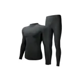 Теплый средний воротник, комплект одежды: черный [шерсть и шелк / подходит для 0°~15℃]