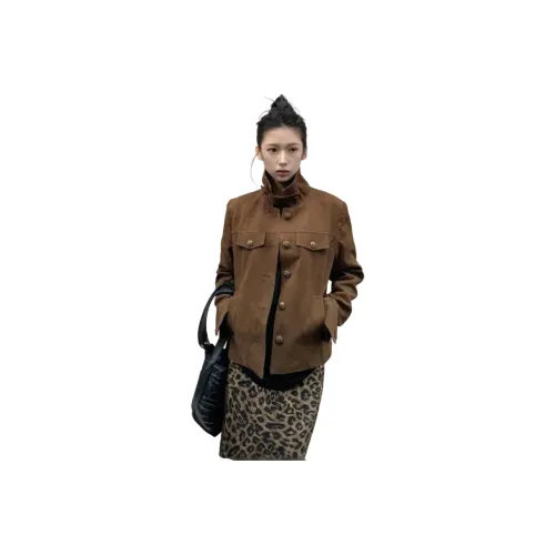 PAZZO Коричневый Женские Куртки