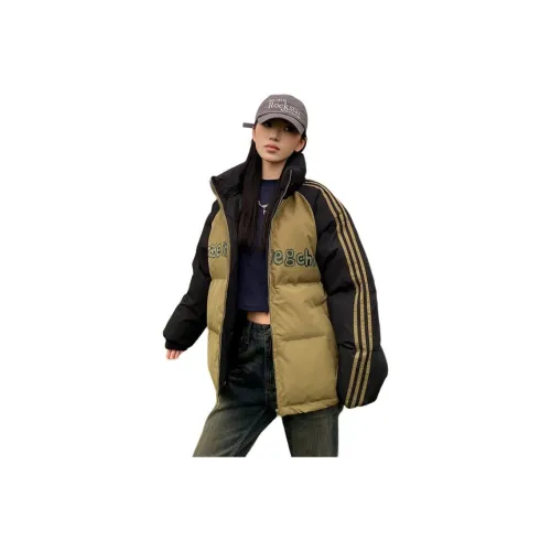 GUOZHEN Хаки Зеленый Женский Пуховик