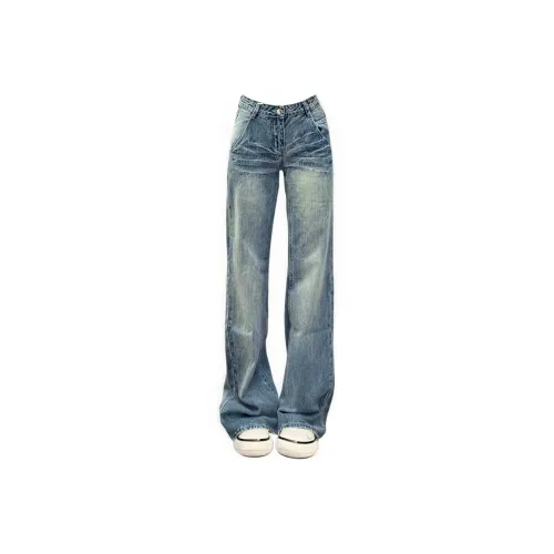 KULAIYA Blue Unisex Jeans KULAIYA Синий Унисекс Джинсы