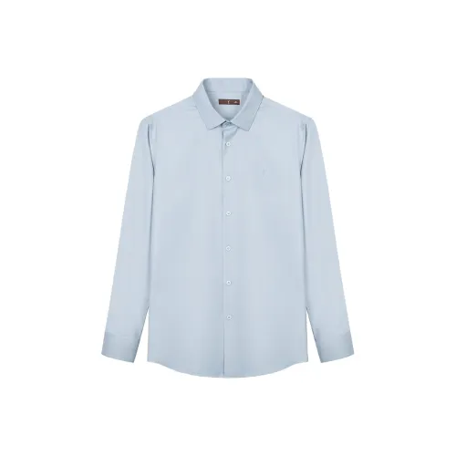 Wit Blue Мужские Рубашки