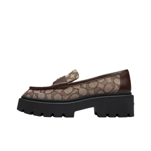 COACH Lucy Лоферы 5 см Женские Коричневый