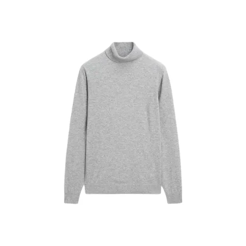 Massimo Dutti Серый Мужской Трикотаж