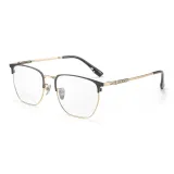 Чёрная золотая оправа