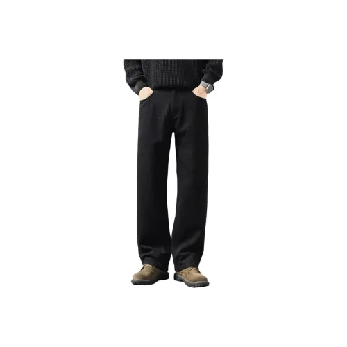 LOUGHNEA Мужские Черные Повседневные Штаны