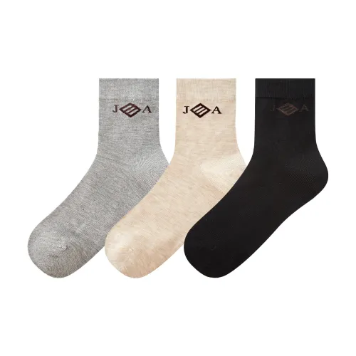 JOSEPH ABBOUD Хаки Фотиния Серый Черный Трехцветный Комбо Набор Мужские Носки до икры MID